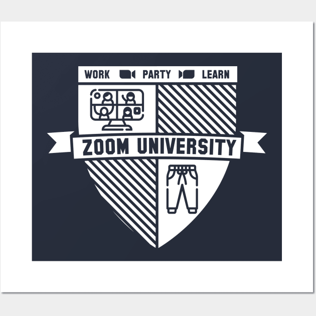 Zoom University - Work Party Learn Wall Art by RetroReview